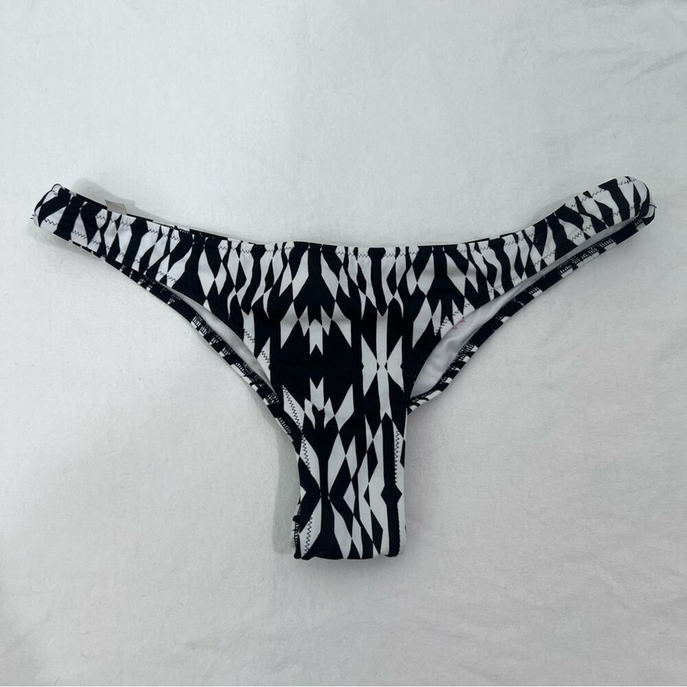 Victoria’s Secret The Classic Itsy Bikini Bottom Geometric Print Ruched Sz S